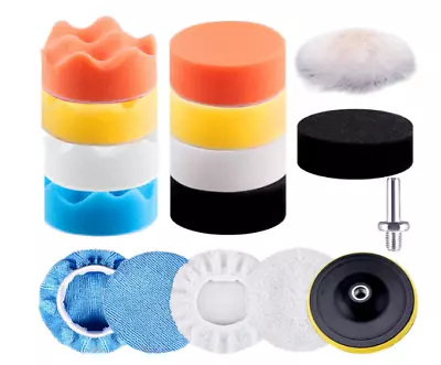 Wool Buffing Polishing Pad Kit Drill Buffer Attachment 3 Inch New • $19.99