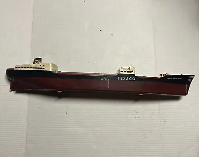 Vintage 1960's Wen-Mac Texaco SS North Dakota Toy Model Tanker Ship Boat  27  • $59.99