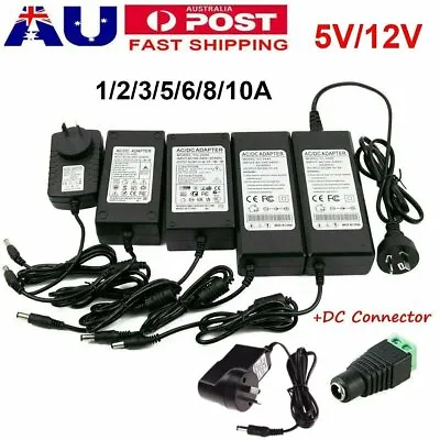 $16.14 • Buy DC 5/12/24V 1A 2A 3A 5A 6A 8A 10A Transformer Power Supply Adapter For LED Strip