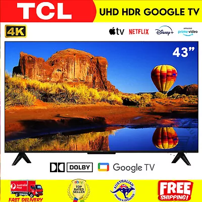 NEW TCL 43  P735 4K Ultra HD HDR Smart TV (Google TV) Dolby Atmos Chromecast AU • $768.45