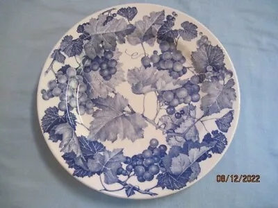 La Primula S.R.L. Italy 10  Blue Grape Leaf Dinner Plate • $9