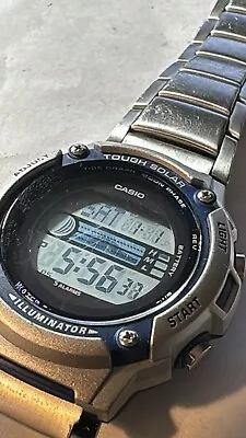 Casio W-S210Hd Solar Watch Tide Graph Moon Phase World Time: New Battery • $35