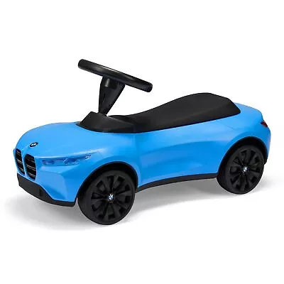 BMW Genuine Baby Racer IV Blue Kids Childrens Ride On Push Toy Car 80932864213 • £100