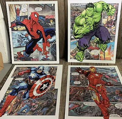 Spiderman - Marvel - Avenger - Superhero Set Of 4 Different Superhero Wall Decor • $27.99