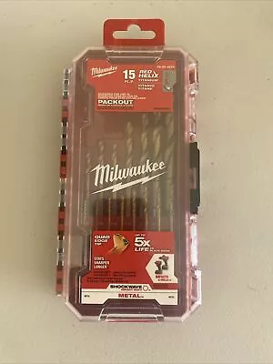 Milwaukee 48-89-4670 SHOCKWAVE Impact Duty RED HELIX Titanium Drill Bit Set • $23.50