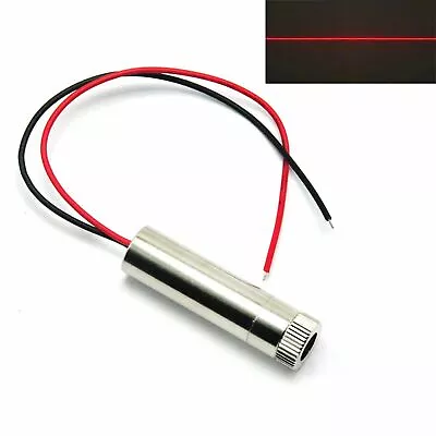 Red 650nm 50mW Focusable Line 3V-5V Laser Diode Module Locator 12x45mm • £10.07