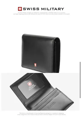 Swiss Military Leather Wallet Business Card Holder Made In Korea • $25