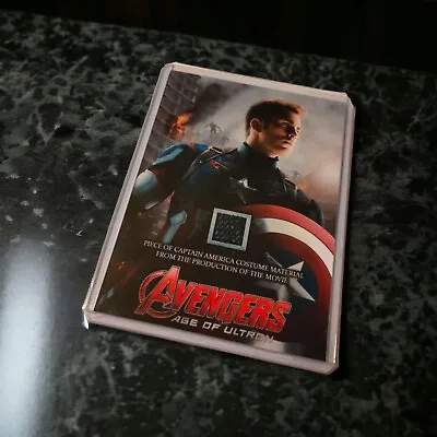 Avengers Ulton Captain America Costume Movie Prop Mini Display Chris Evans Coa • £17.99