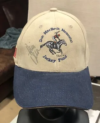 Don MacBeth Memorial Horse Racing Jockey Fund Cap Hat Signed ? #A • $7.14