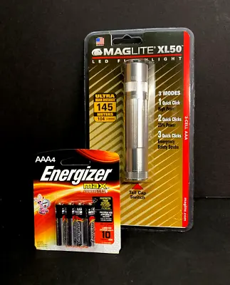 Maglite Police Technical XL50-S3016LED200 Lumens 3AAA Asst Colors Rd Blk Blu Sil • $28.97