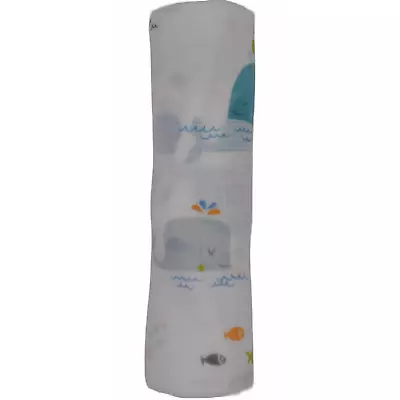 Jaxman Collection Whale Muslin Baby Swaddle Set • $10.99
