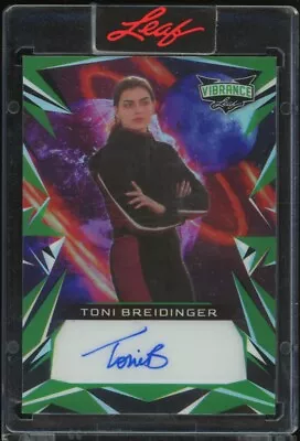 $8.50 • Buy 2023 Leaf Vibrance Autographs Green Refractors #batb1 Toni Breidinger /20