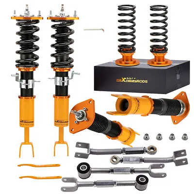 Adjustable Coilovers Shock Absorber Camber Traction Arms For Infiniti G35 03-07 • $387.42