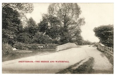 £6 • Buy NORFOLK - SNETTISHAM, THE BRIDGE & WATERFALL  Nr KINGS LYNN 1905 Postcard
