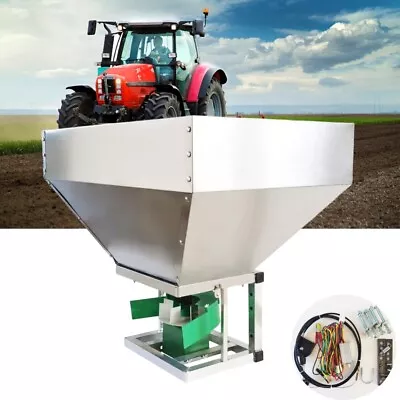 12V Stainless Steel ATV Electric Fertilizer Broadcast Rock Salt Spreader Seeder • $596.90