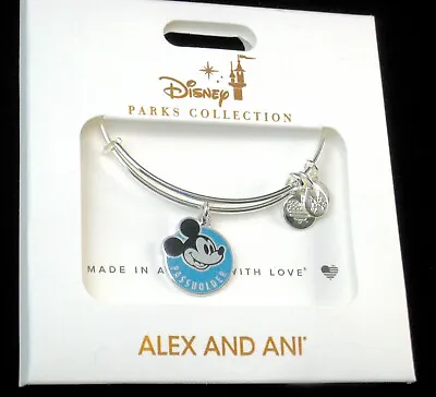 Disney Parks Alex & Ani Bracelet✿ Classic Mickey Mouse Silver Annual Passholder  • $34.95