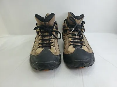 Merrell Reflex Smoke Mens 10.5 Brown Leather Hiking Boots Low Top 10483 • $29.99