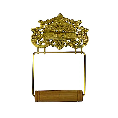 Wall Mounted French Victorian Style Brass Toilet Paper Holder • $21.95