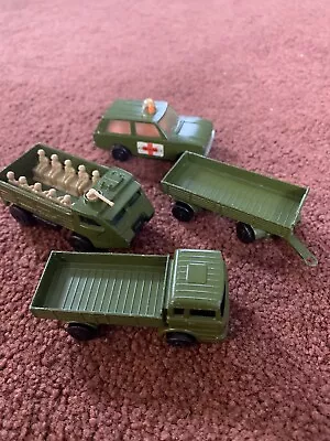 MATCHBOX ARMY VECHILE LOT 1970s England Lesnay Products Toys • $20.50