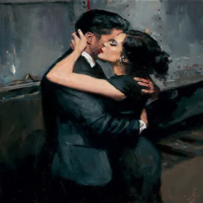 Fabian Perez The Train Station VII Limited Edition Canvas On Board • £1275