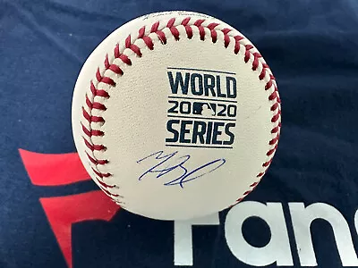 Mookie Betts Signed Autographed 2020 WS Baseball MLB.com & Fanatics Certified • $449.99