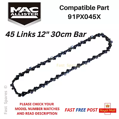 £14.95 • Buy MacAllister MCS36-Li  36V Cordless  Chainsaw Chain  91PX045X FAST POST