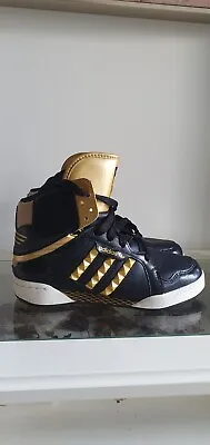 £90 • Buy Adidas Missy Elliot Respect Me Sneakers Black Gold Womens  UK 4