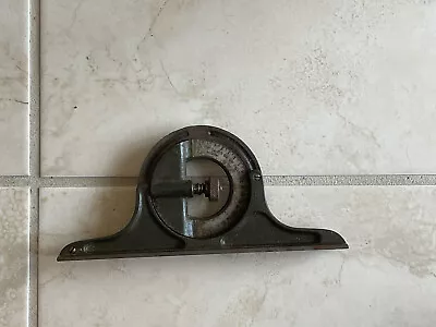 Vtg Machinist's Metal Ruler Unbroken Level Vile Angle Protractor Only As Shown • $14.99