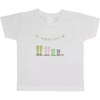 £5.99 • Buy 'Spotty Wellies' Children's / Kid's Cotton T-Shirts (TS038439)