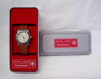 SWISS ARMY Mens OFFICER'S  RATCHET BONE DIAL Vintage Manual Original Box • $65