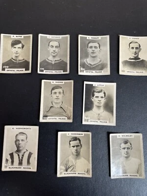 £5 • Buy 9 X Pinnace / Godfrey Phillips Footballers - Blackburn / Crystal Palace