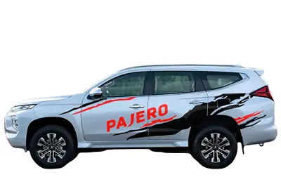 Graphic Racing Stripe Side Door Decals For Mitsubishi Pajero Sport Vinyl Sticker • $124.07