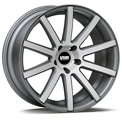 (1) 19  VMR Wheels V702 19x9.5 Et22 5x120 72.6mm Bore Gunmetal W/ Brushed Face • $102.74