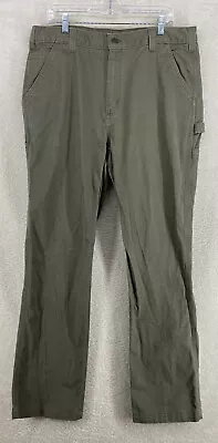 Green Carhartt Carpenter Pants Mens Size 38 X 34 Relaxed Fit Work Pants 38x34 • $36