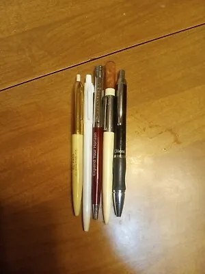 Vintage Unique USA Made Ballpoint Pens Lot Of 5 Quite Rare Decent Condition Htf • $16.75