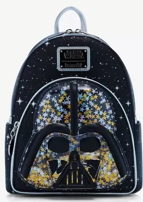 Loungefly Star Wars Darth Vader Helmet Confetti Mini Backpack • £86.85