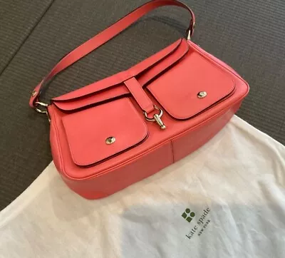 Kate Spade Leather Coral Pink Hand Bag - Good Preloved Condition  • $59