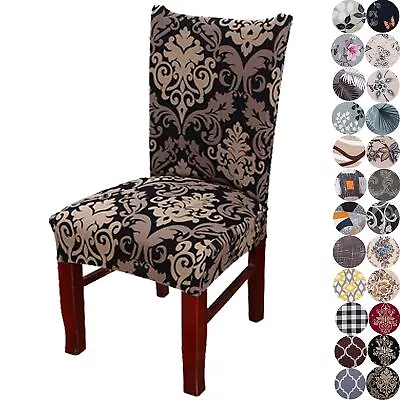 Stretchy Parson Chair Slipcovers For Dining Room Chair Seat Covers Chair Prot... • $49.78