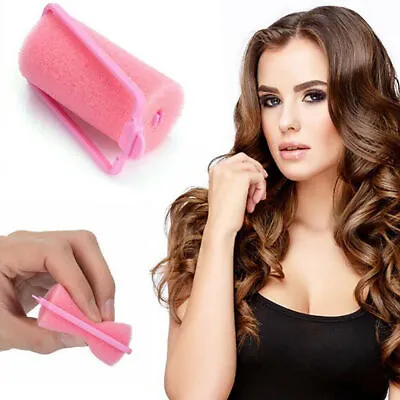 $10.82 • Buy 12/24X Sponge Hair Curler Wave Roller Small/ Large Foam Hairstyle Shaper Styling