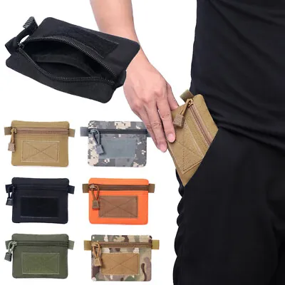 Tactical Wallet EDC Molle Pouch Portable Key Card Case Outdoor Coin Purse Bag • $6.67