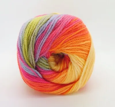 Wendy GIGGLES DK Acrylic Multicolour Multi-tonal Baby Knitting Yarn 100g • £2.99