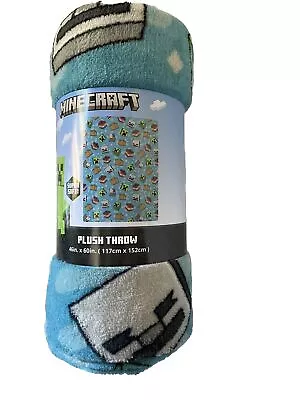 NEW Minecraft Video Games Super Soft Throw Blanket 46in X 60in • $17.59