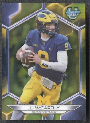 2023 Bowman University Best JJ McCarthy Gold Refractor /50 Michigan #6 • $2.99