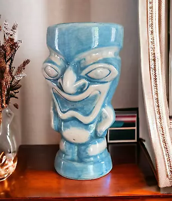Vintage Tiki Bar Mug Ceramic Cocktail Cup Chopstick Holder Vase Hawaiian Decor • $14.98