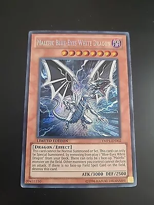 Malefic Blue-Eyes White Dragon - YMP1-EN002 - Secret Rare- Near Mint • $7.98