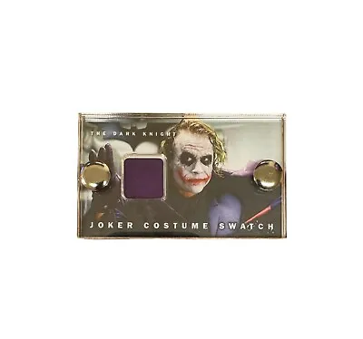 Batman Dark Knight Production Used Joker Costume Fabric Swatch Movie Prop & COA. • $52.21