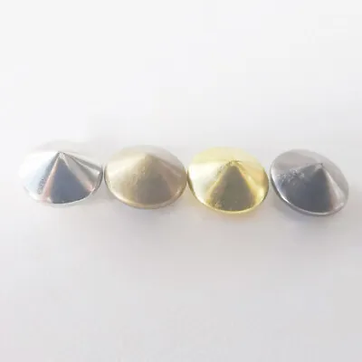 Spike Cone Studs Rivets For Shoes Bags Leather Craft Belts DIY 5mm-12mm • $8.15