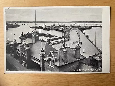 Edwardian Postcard: Southampton Pier  By F.G.O. Stuart No 610 • £3.50