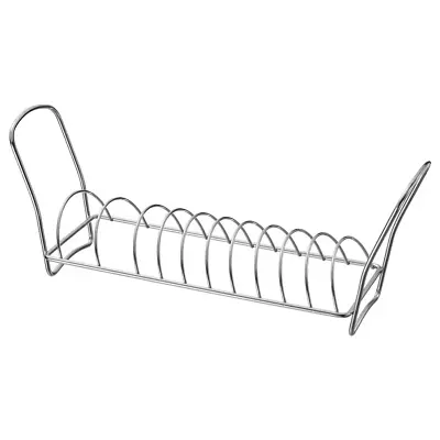 Stainless Steel Small Dish Drying Rack Drainer Kitchen Lid Plate Holder Sink Top • £11.52