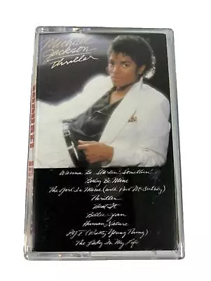 Vintage Cassette Tape MICHAEL JACKSON Thriller (1982) Billie Jean Beat It PYT • $22.99